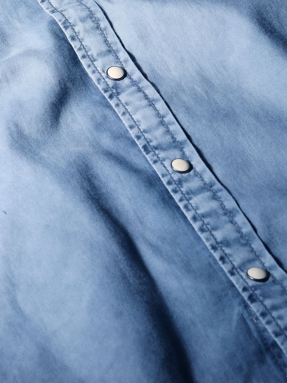 Light Blue Western Plain Slim Fit Casual Shirt