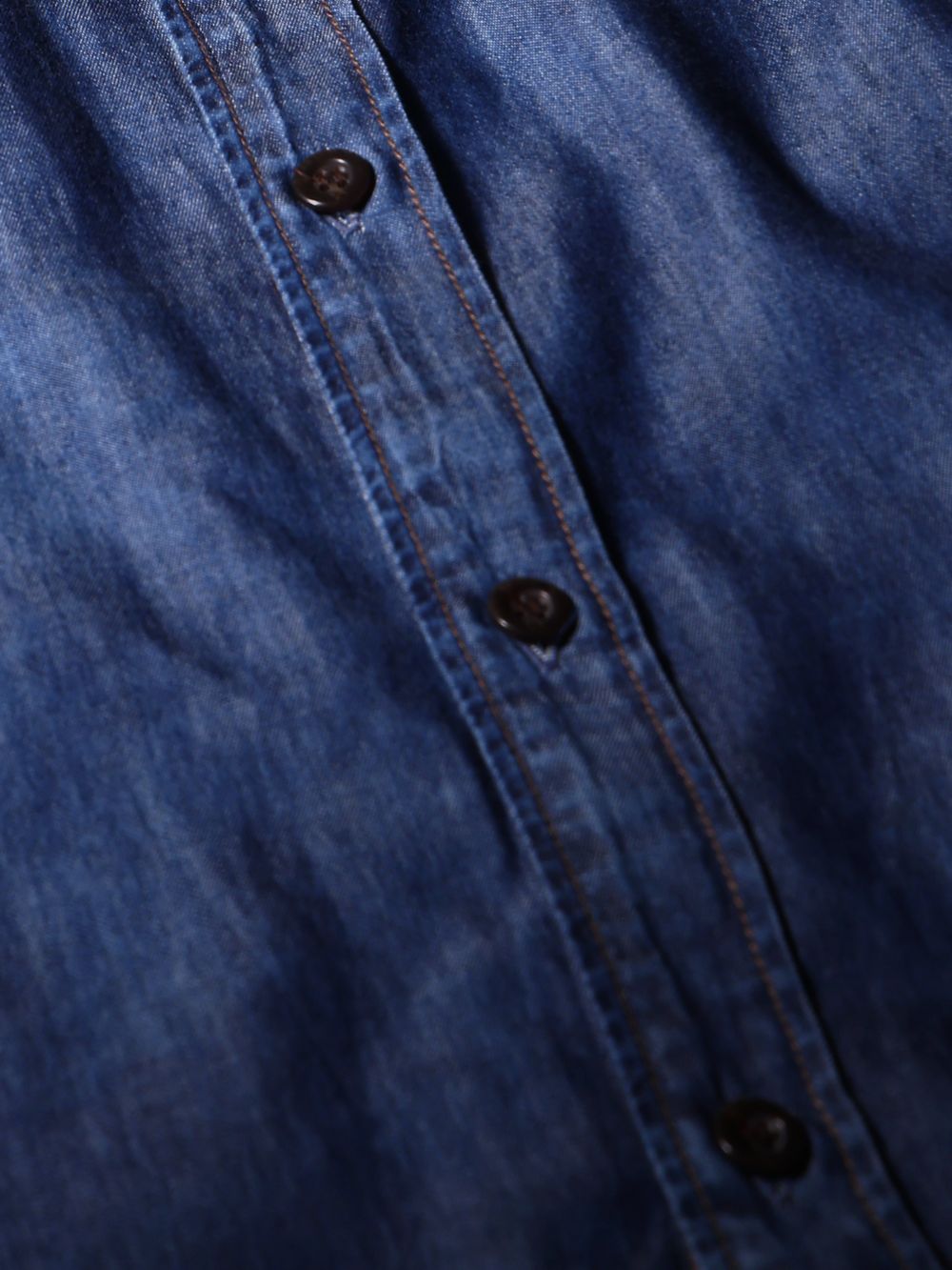 Indigo Blue Denim Plain Slim Fit Casual Shirt