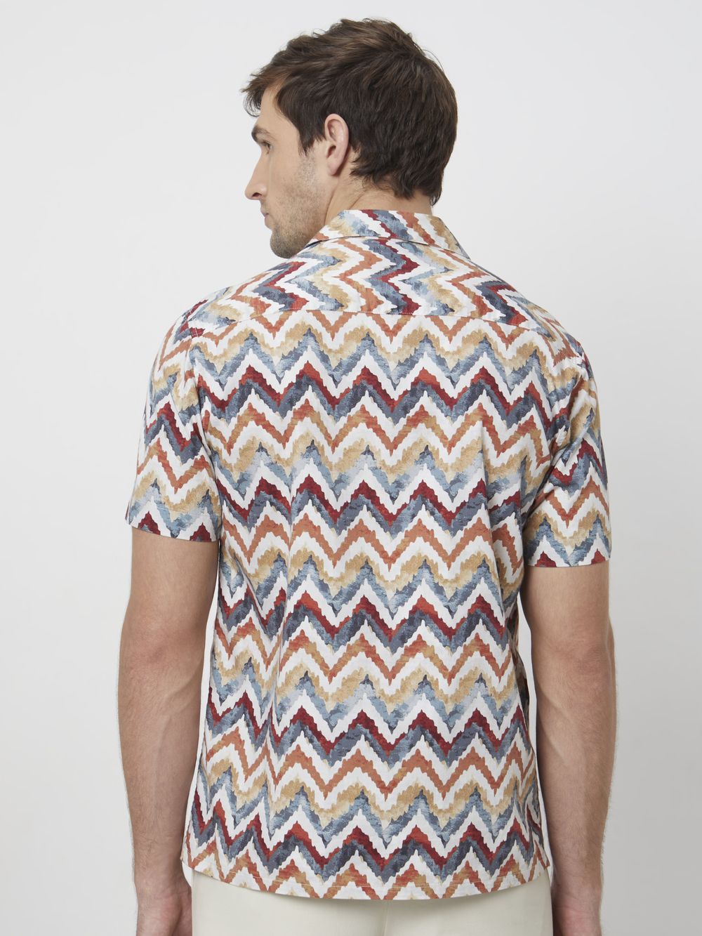 Multi Resort Print Relaxed Fit Casual Shirt