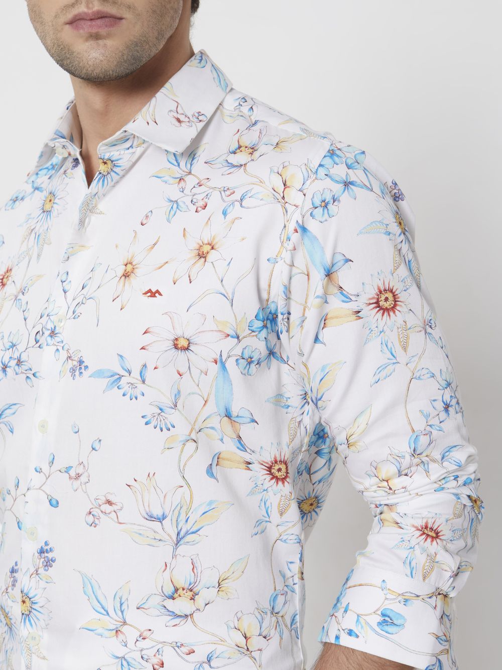 Multi Digital Print Slim Fit Casual Shirt