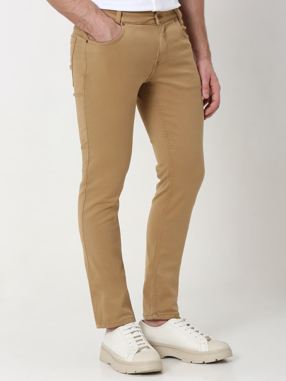 Khaki Super Slim Fit Superstretch Coloured Jeans