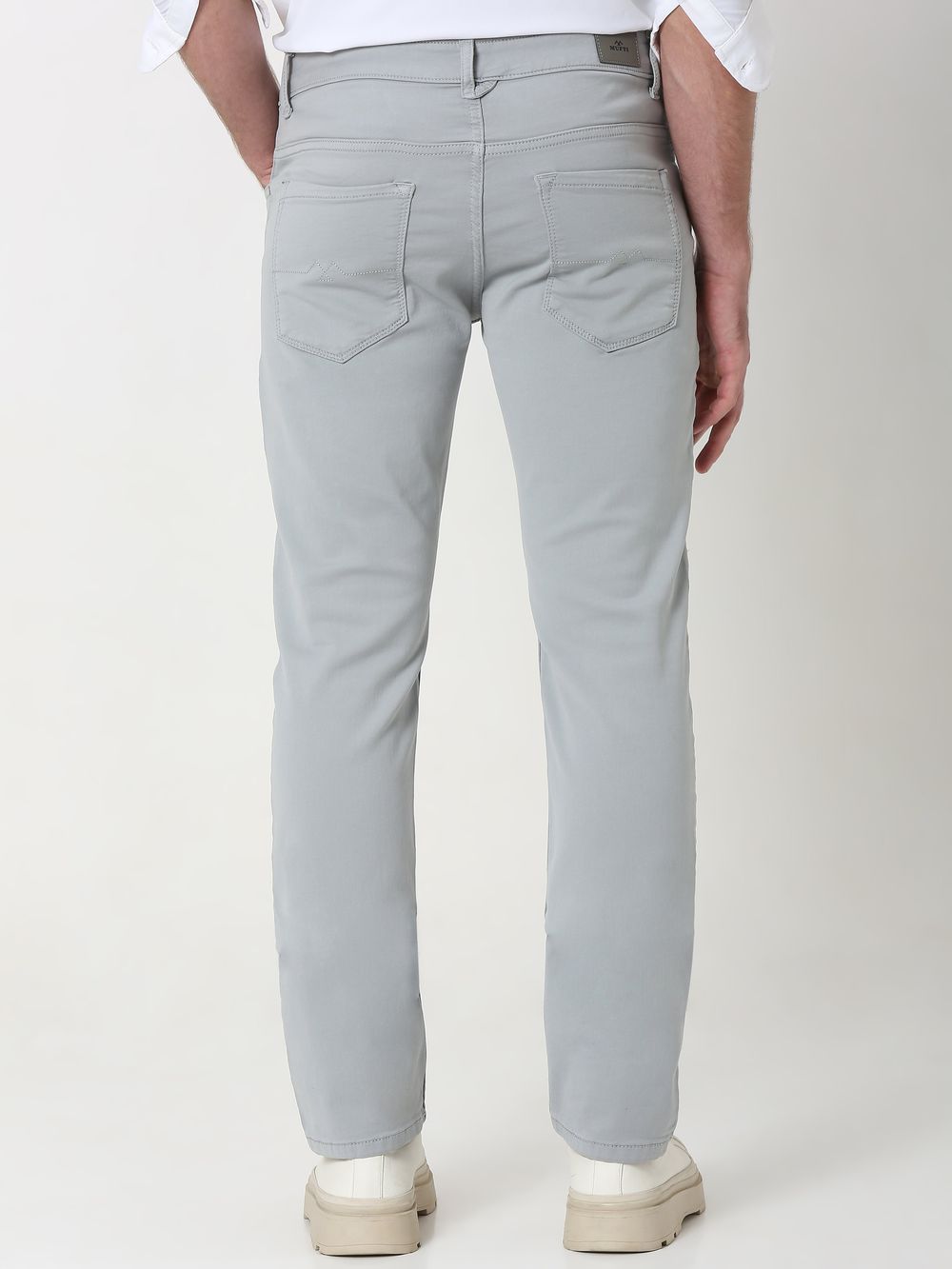 Light Grey Super Slim Fit Superstretch Coloured Jeans