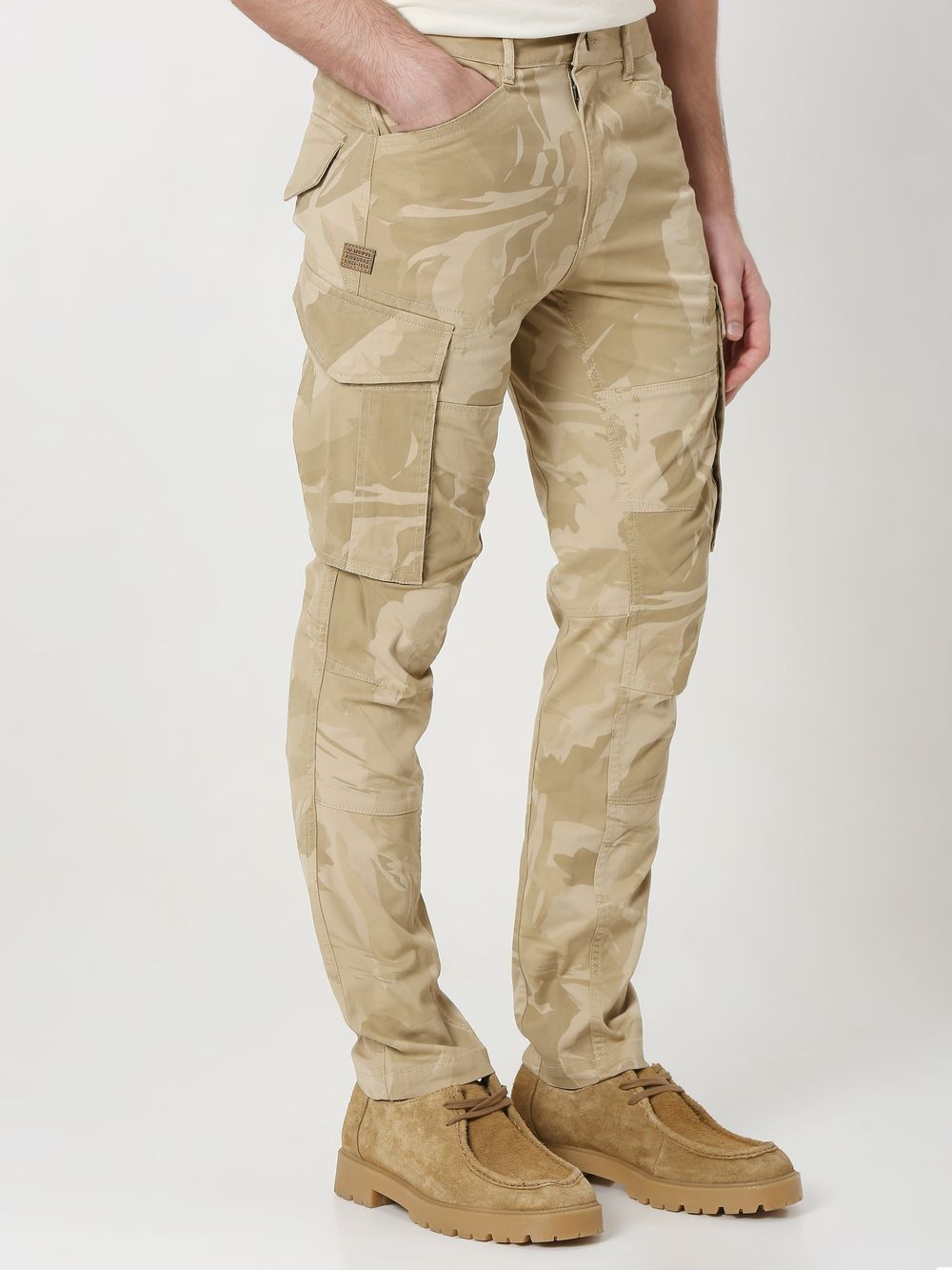 Khaki Slim Fit Cargo