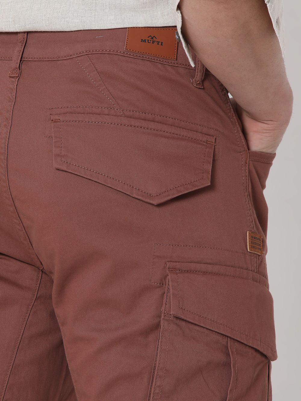 Brown Slim Fit Cargo