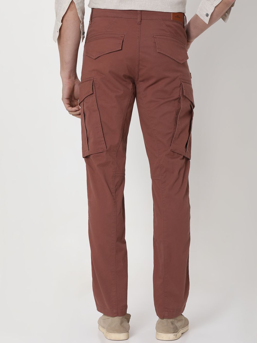 Brown Slim Fit Cargo