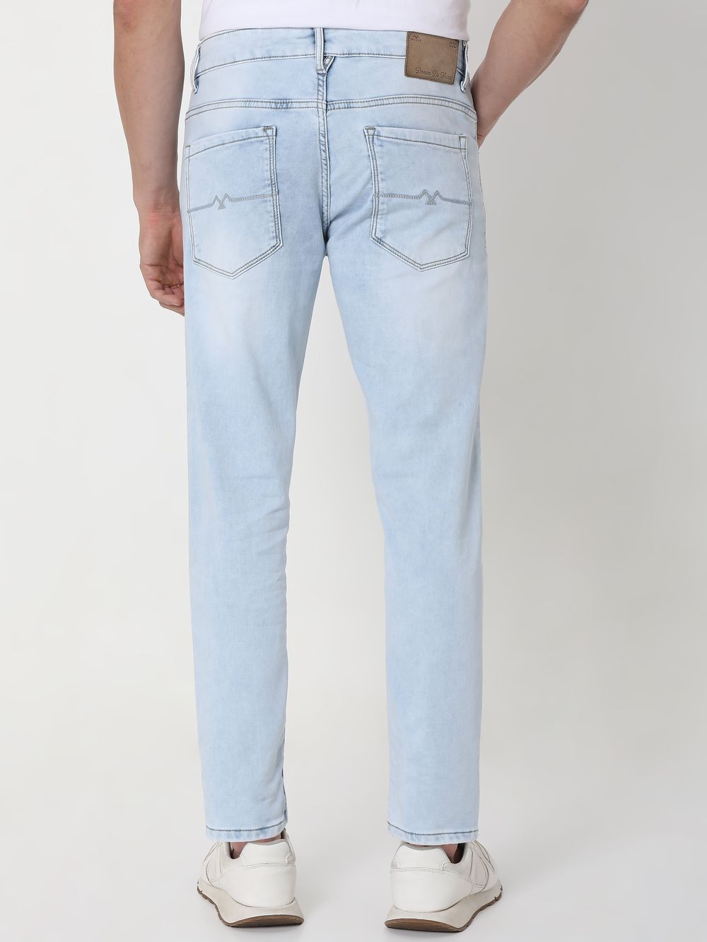 Light Blue Ankle Length Denim Deluxe Stretch Jeans