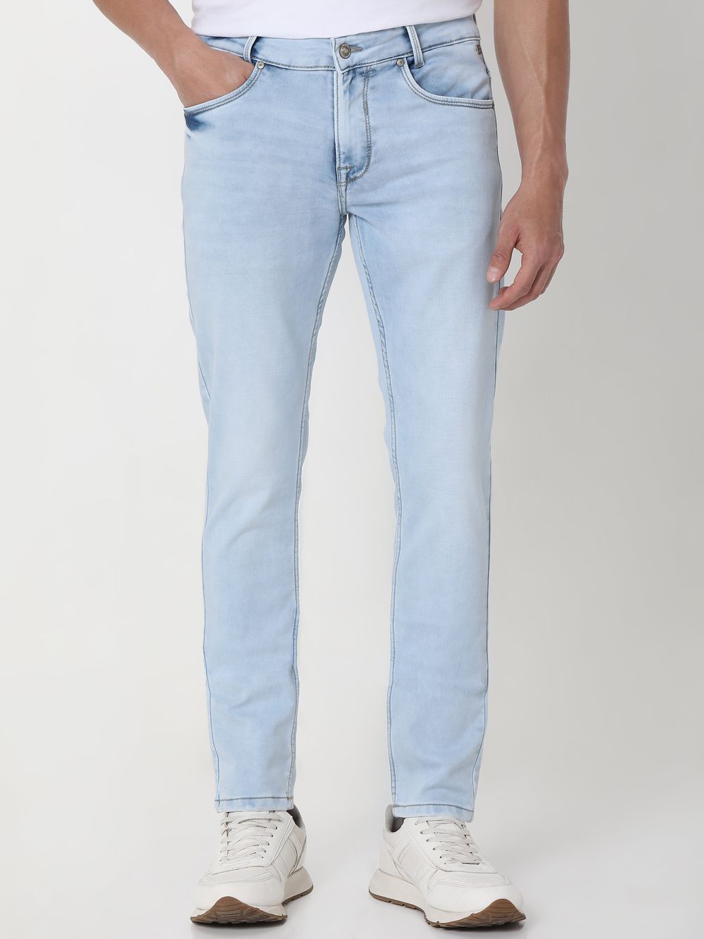 Light Blue Skinny Fit Denim Deluxe Stretch Jeans