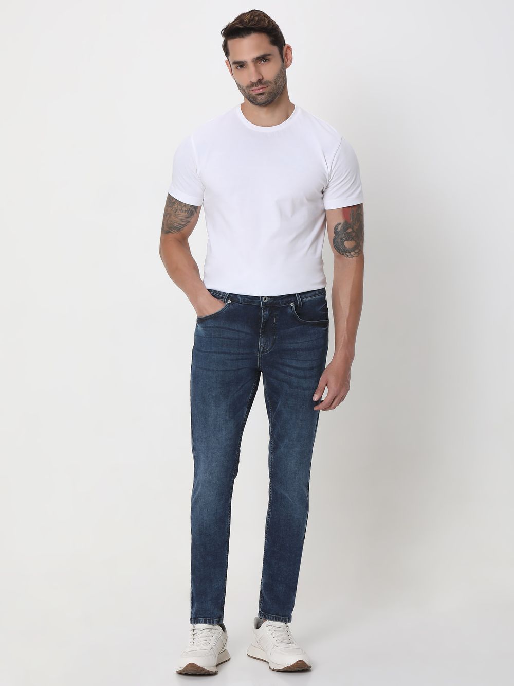 Blue Black Skinny Fit Originals Stretch Jeans