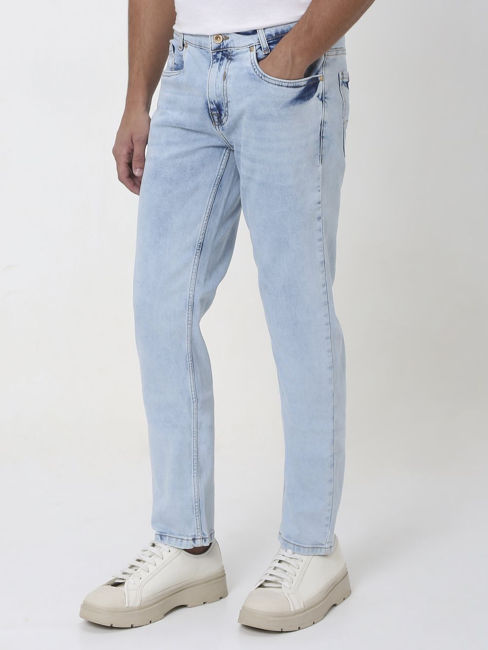 Light Blue Narrow Fit Originals Stretch Jeans