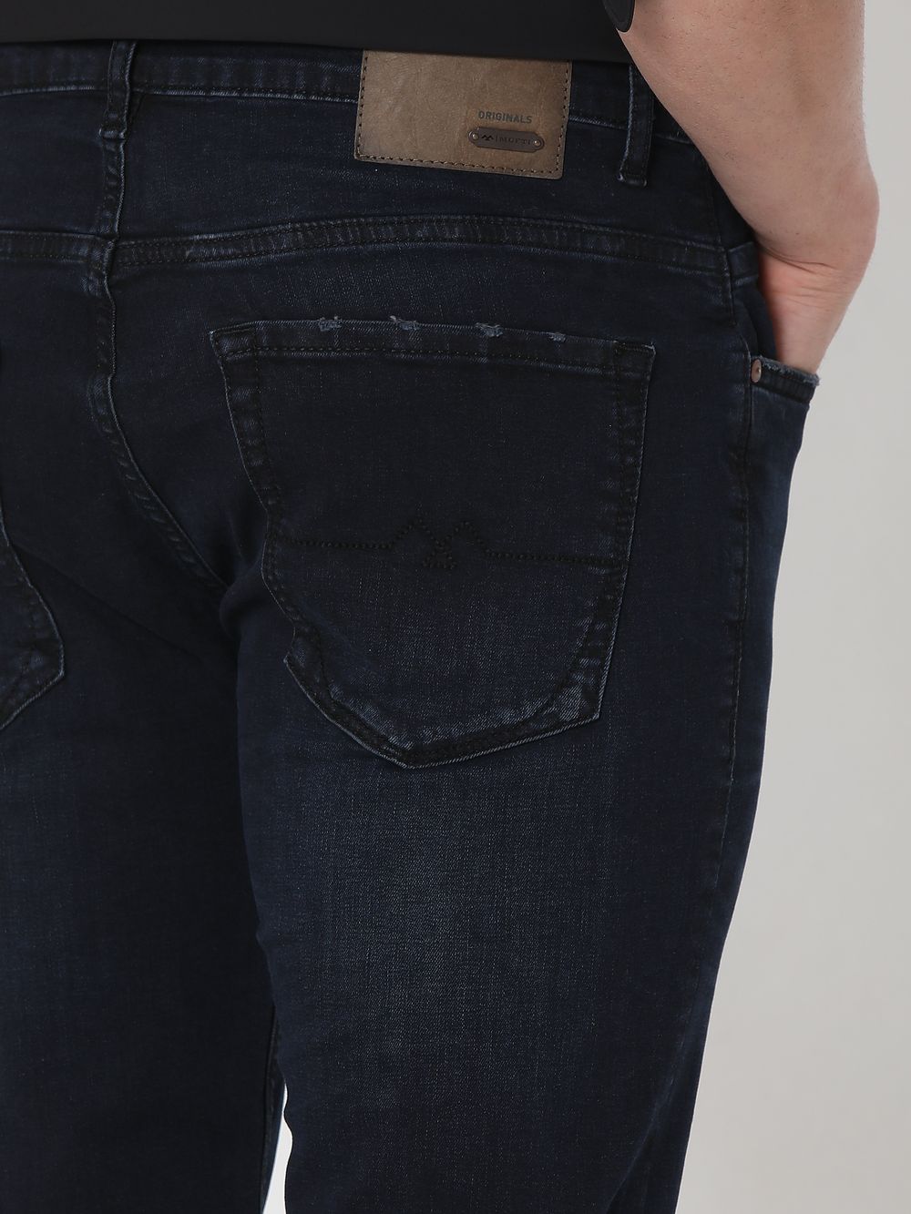 Blue Black Narrow Fit Originals Stretch Jeans