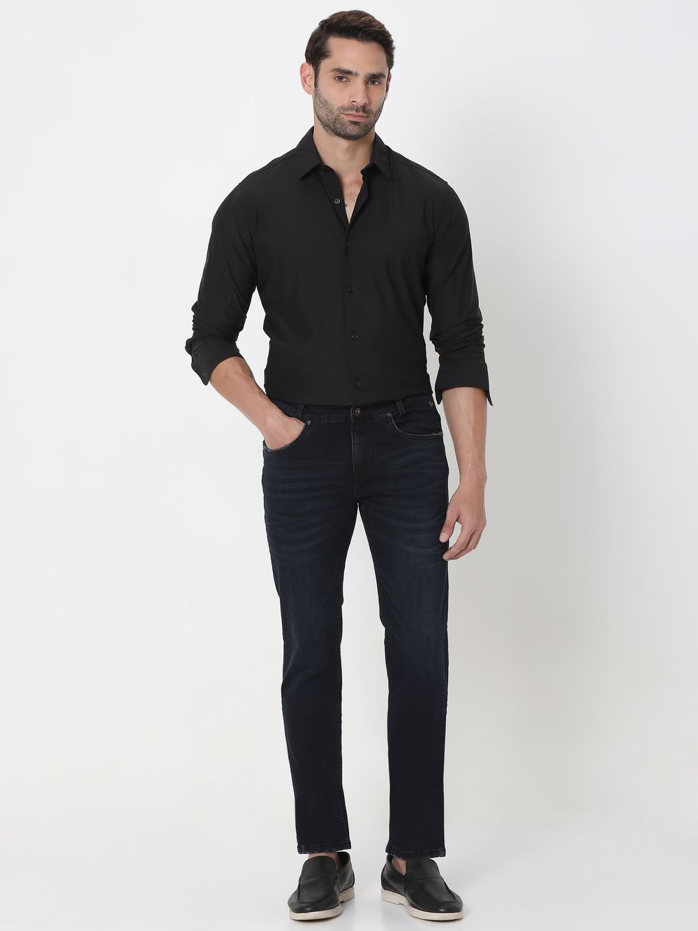 Blue Black Narrow Fit Originals Stretch Jeans