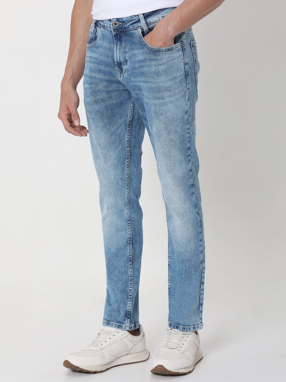 Light Blue Skinny Fit Originals Stretch Jeans