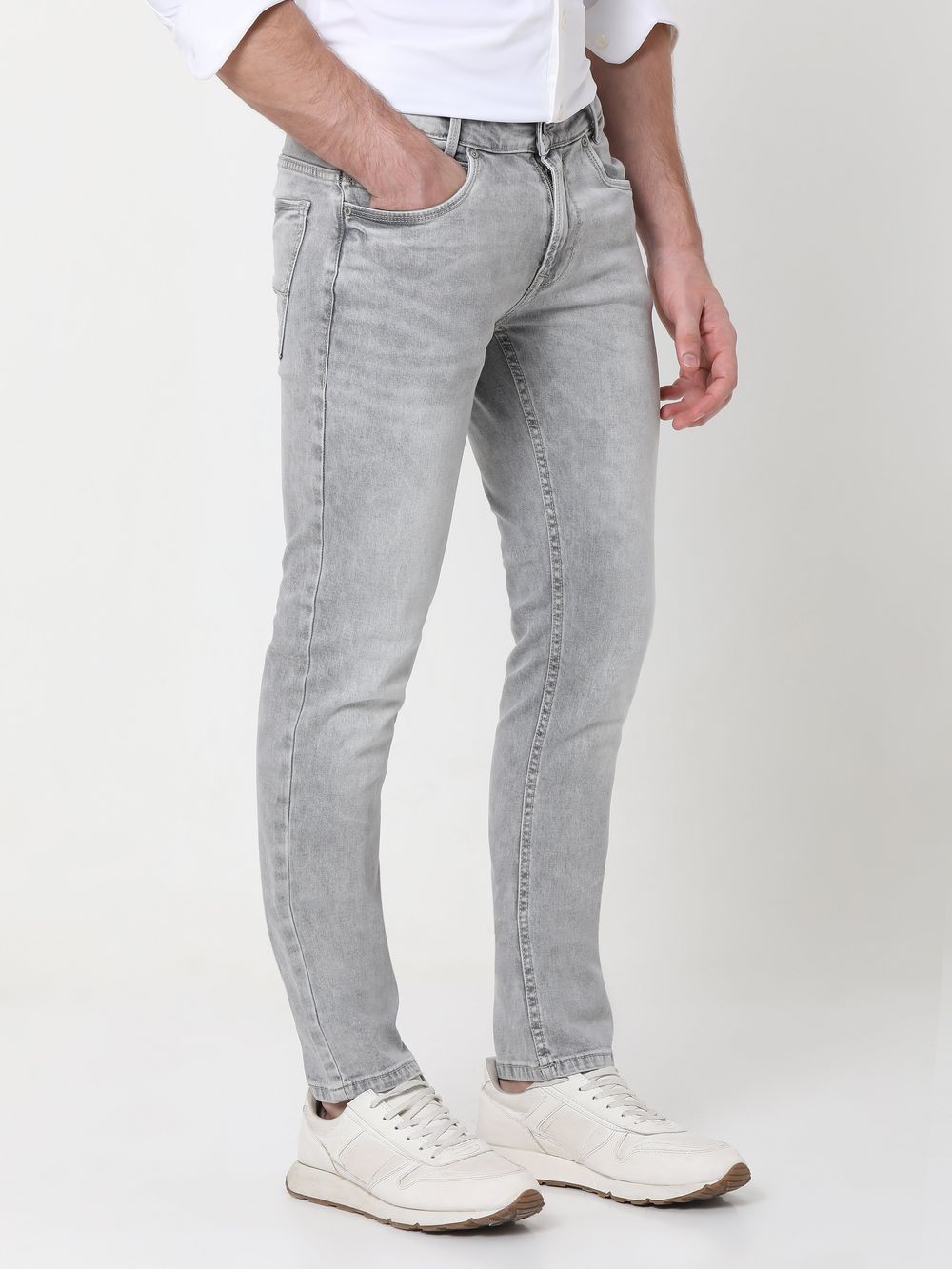 Grey Super Slim Fit Originals Stretch Jeans