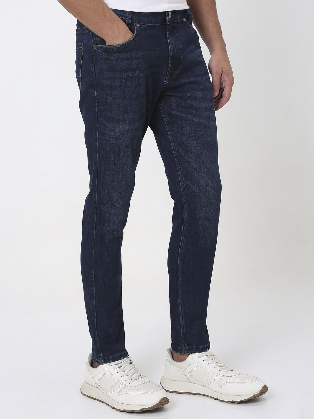 Dark Indigo Blue Skinny Fit Originals Stretch Jeans