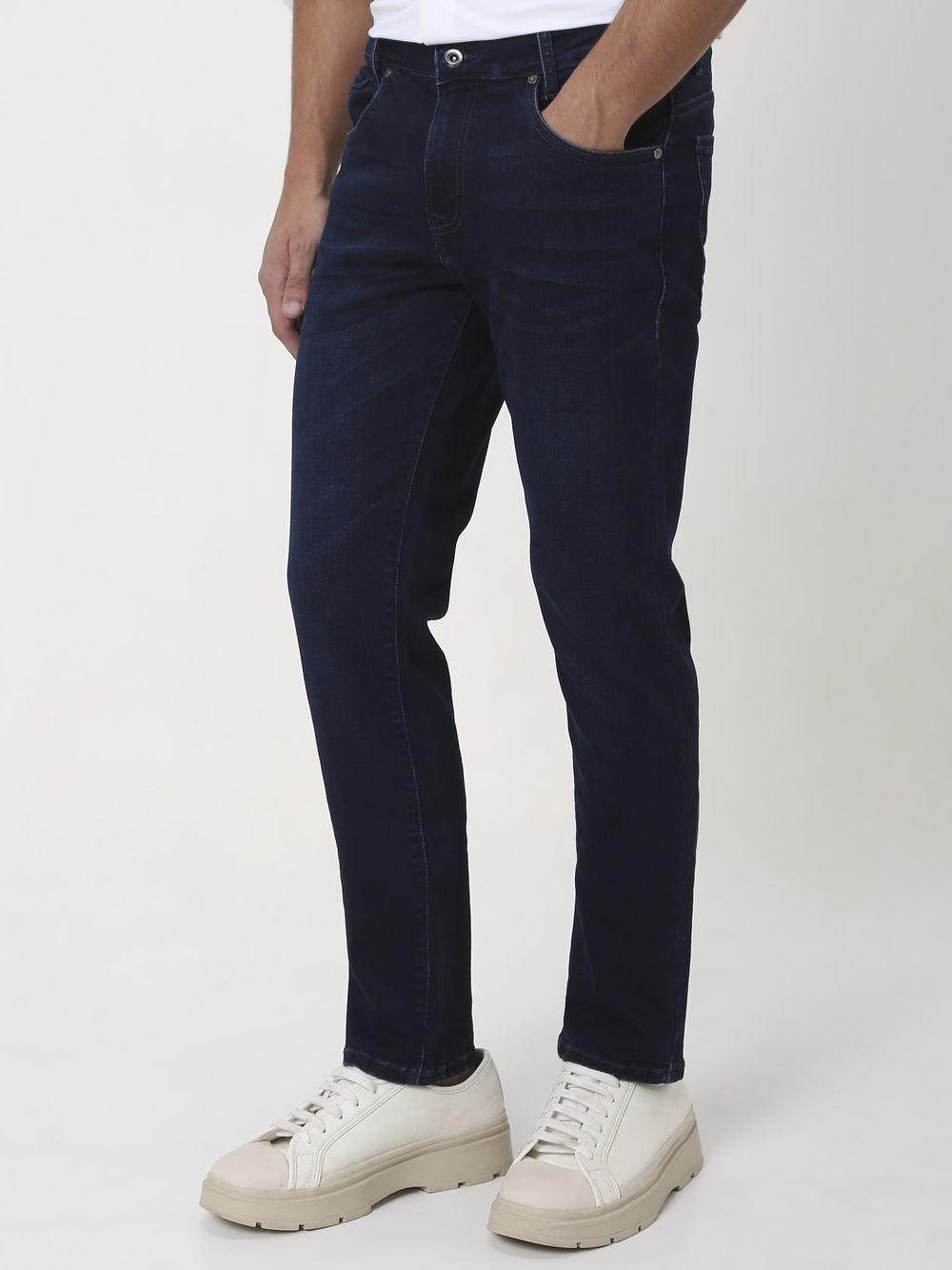 Deep Indigo Blue Super Slim Fit Originals Deluxe Stretch Jeans