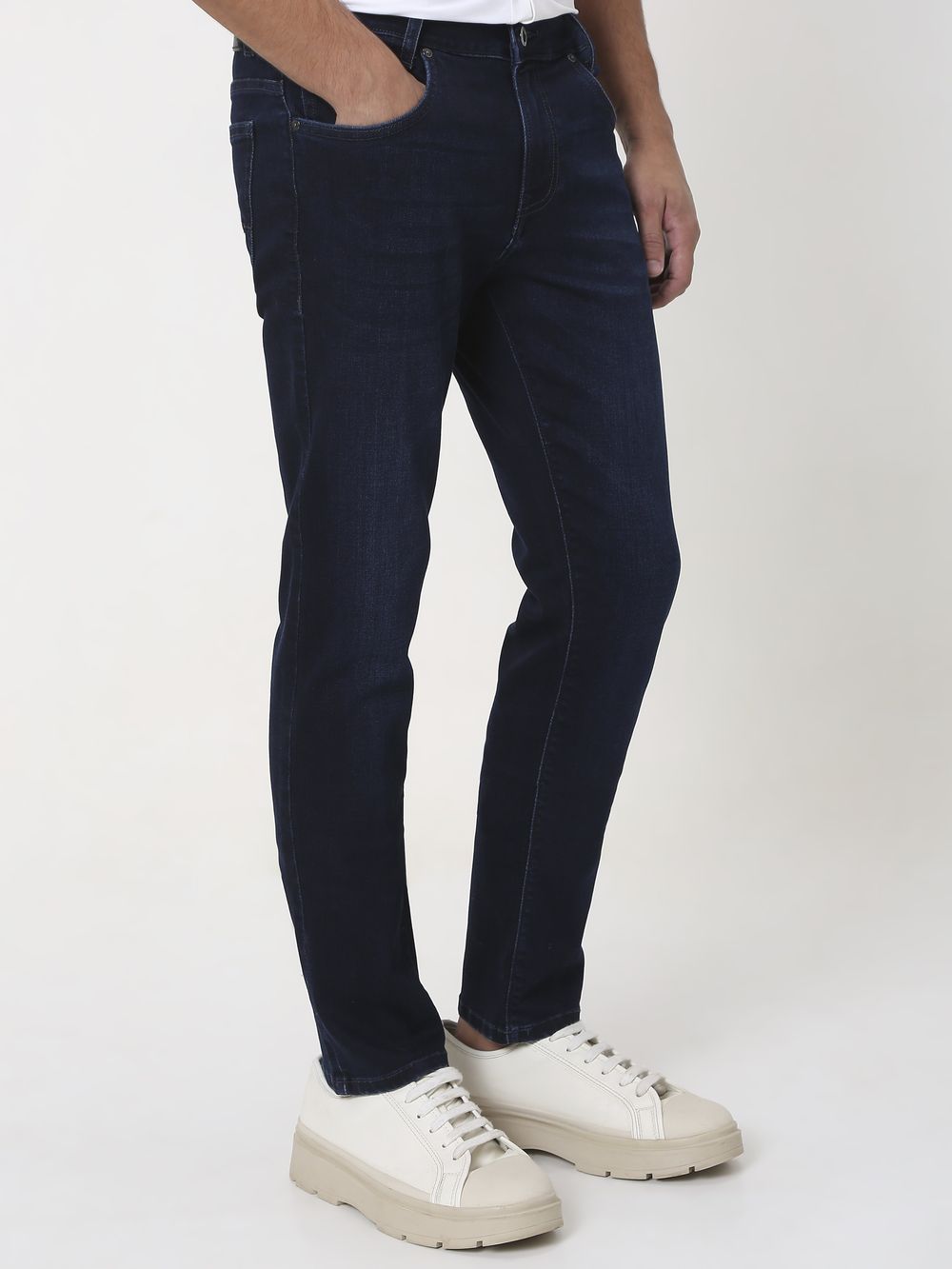 Deep Indigo Blue Super Slim Fit Originals Deluxe Stretch Jeans
