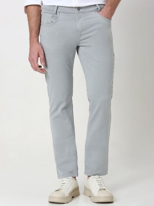 Light Grey Super Slim Fit Superstretch Coloured Jeans