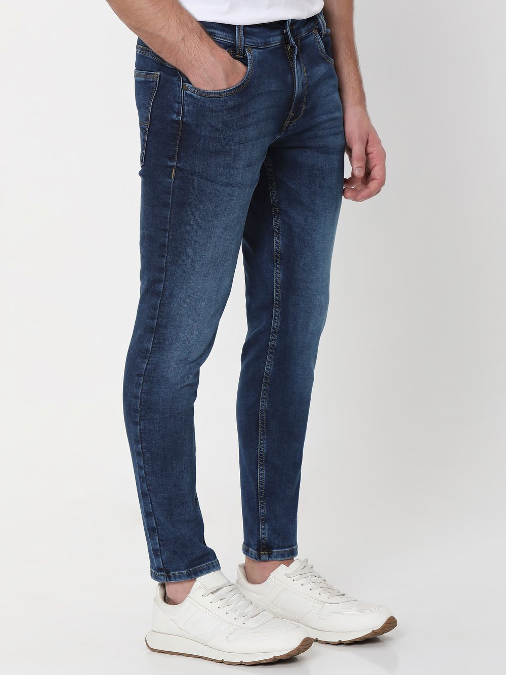 Tinted Ankle Length Fly Weight Jeans