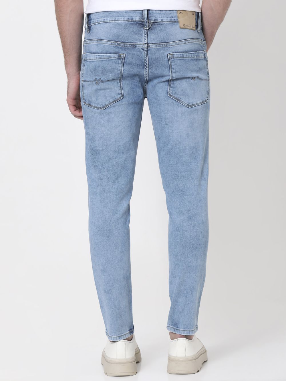 Mid Blue Ankle Length Denim Deluxe Stretch Jeans