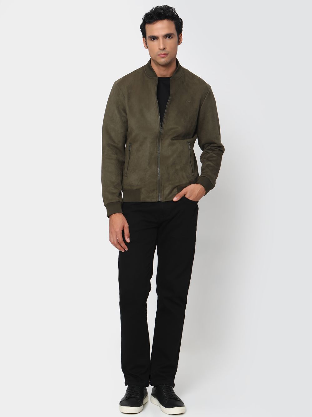 Olive Slim Fit Jacket