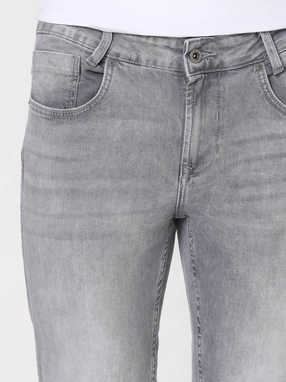 Grey Ankle Length Originals Stretch Jeans