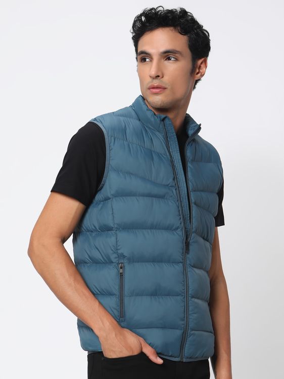 Buy Grey Gilet Slim Fit Jacket Online at Muftijeans