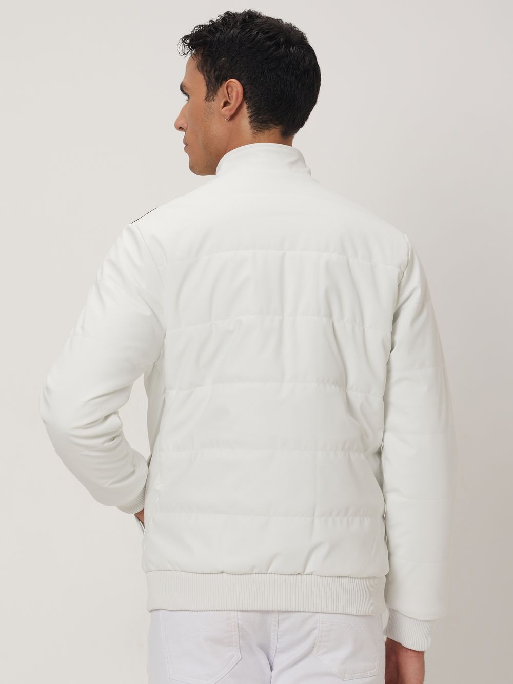 White pu jacket outlet
