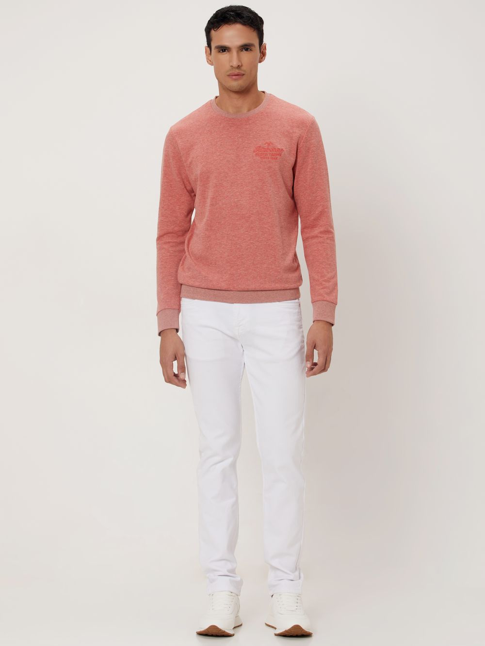 Buy Red Embroidered Sweatshirt Online at Muftijeans
