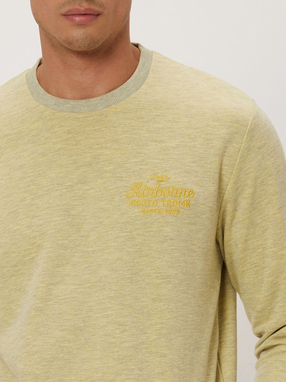 Yellow Embroidered Sweatshirt