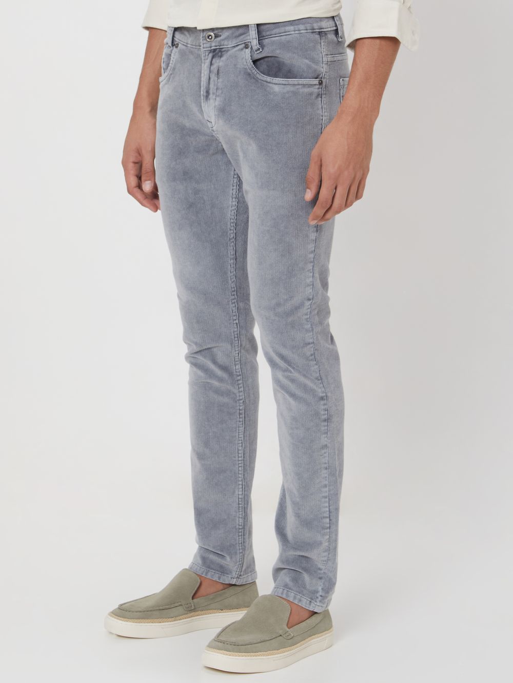 Grey Super Slim Fit Superstretch Coloured Jeans Trouser