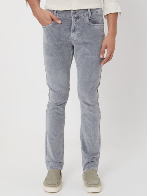 Grey Super Slim Fit Superstretch Coloured Jeans Trouser