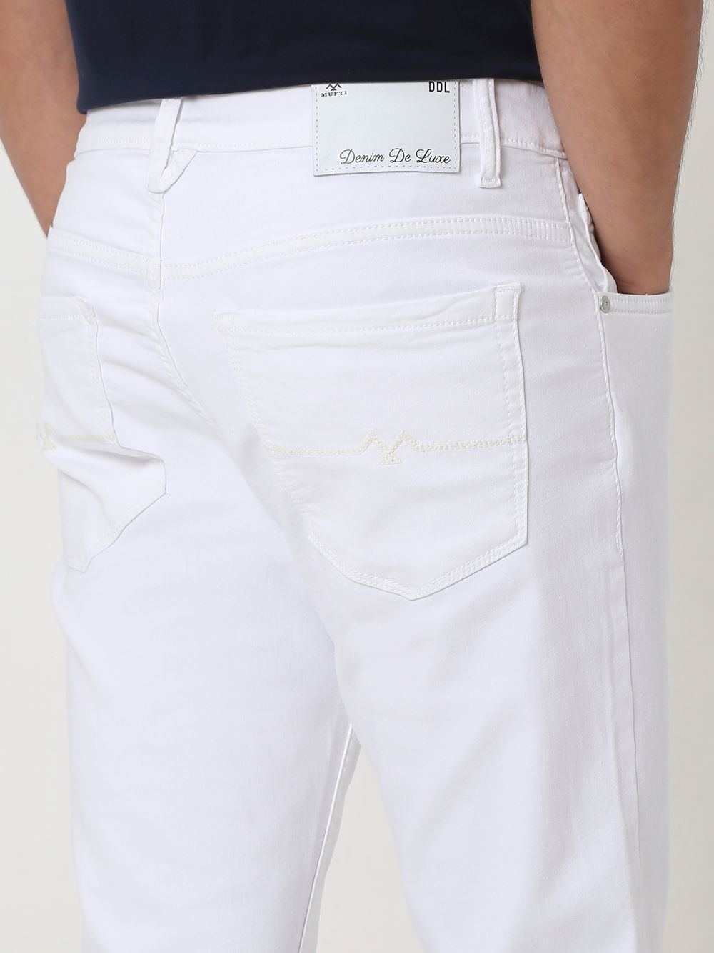 White Super Slim Fit Denim Deluxe Stretch Jeans