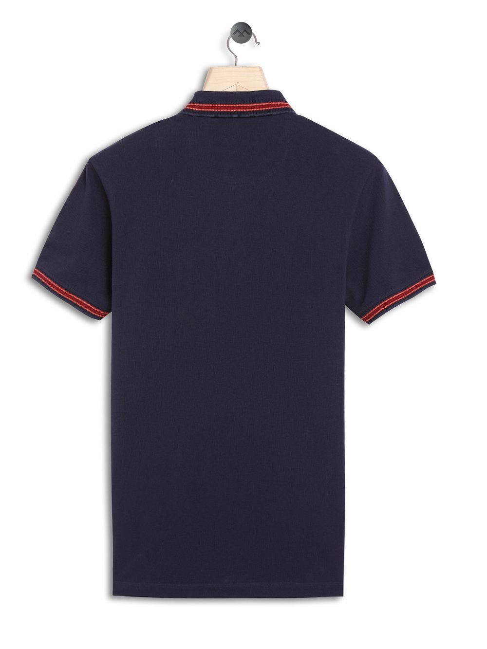 Navy Contrast Collar Polo