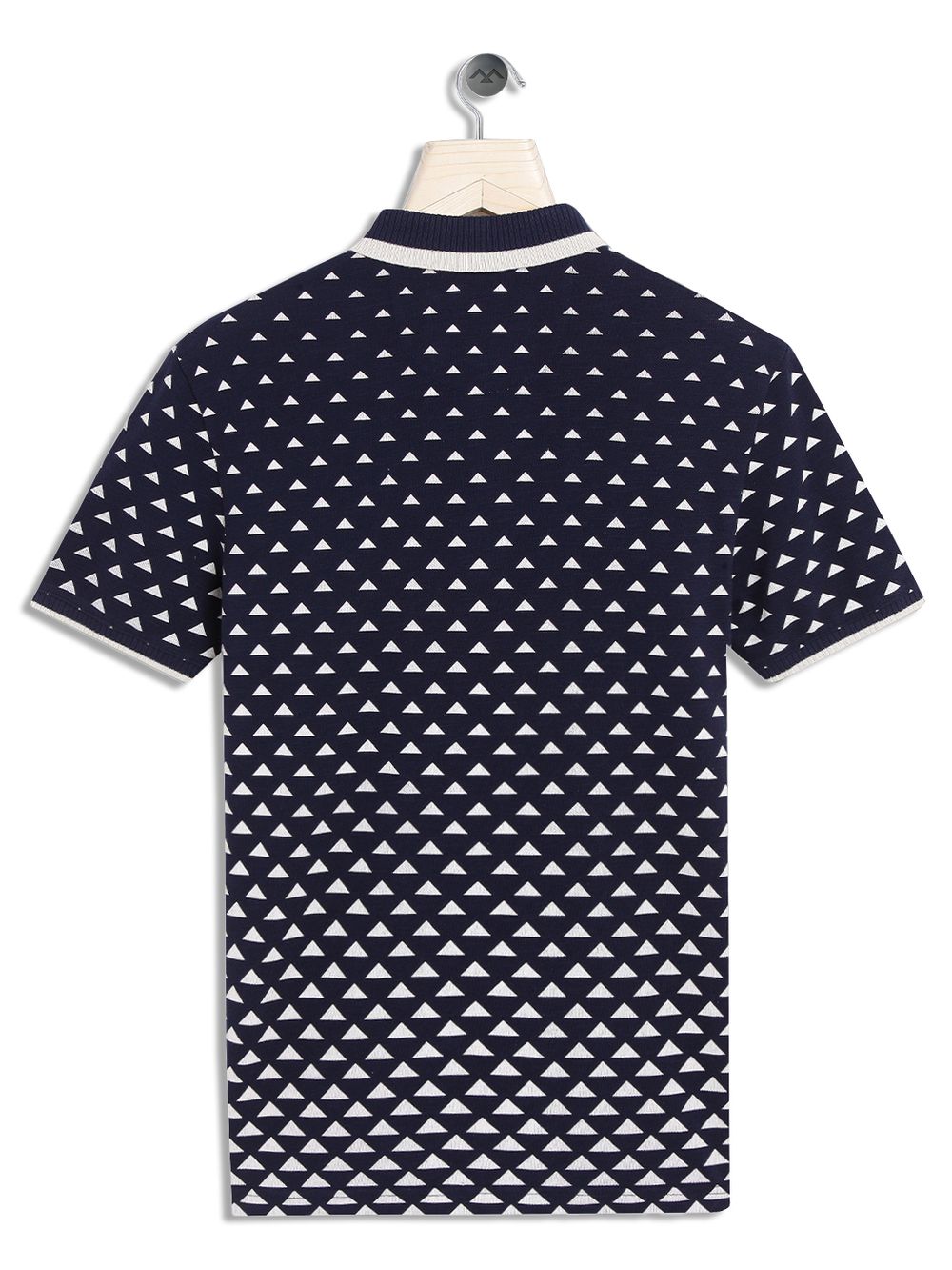 Navy Printed Polo