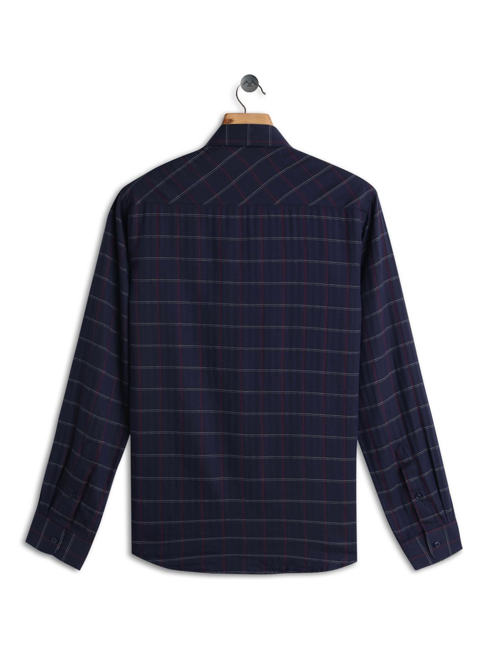 Navy & Red Grid Check Shirt