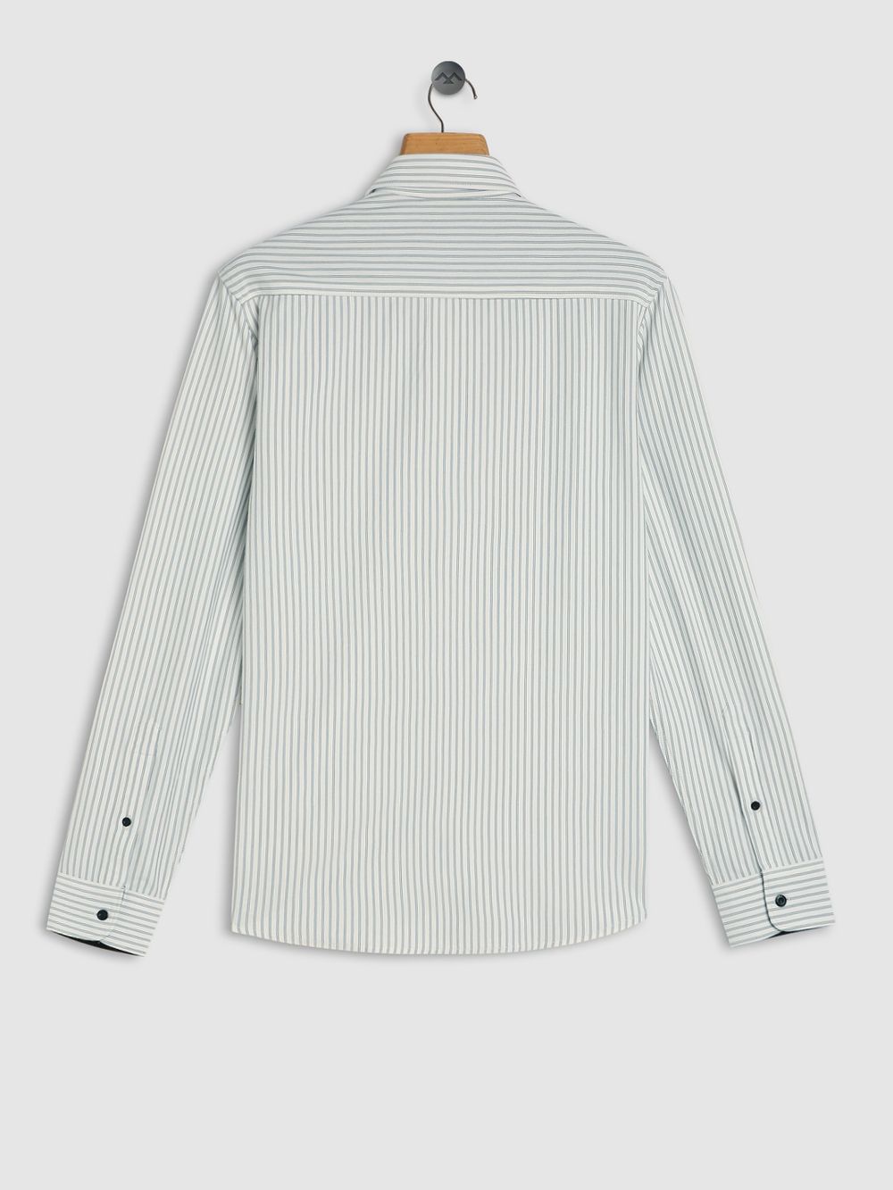 Off White & Black Pin Stripe Shirt