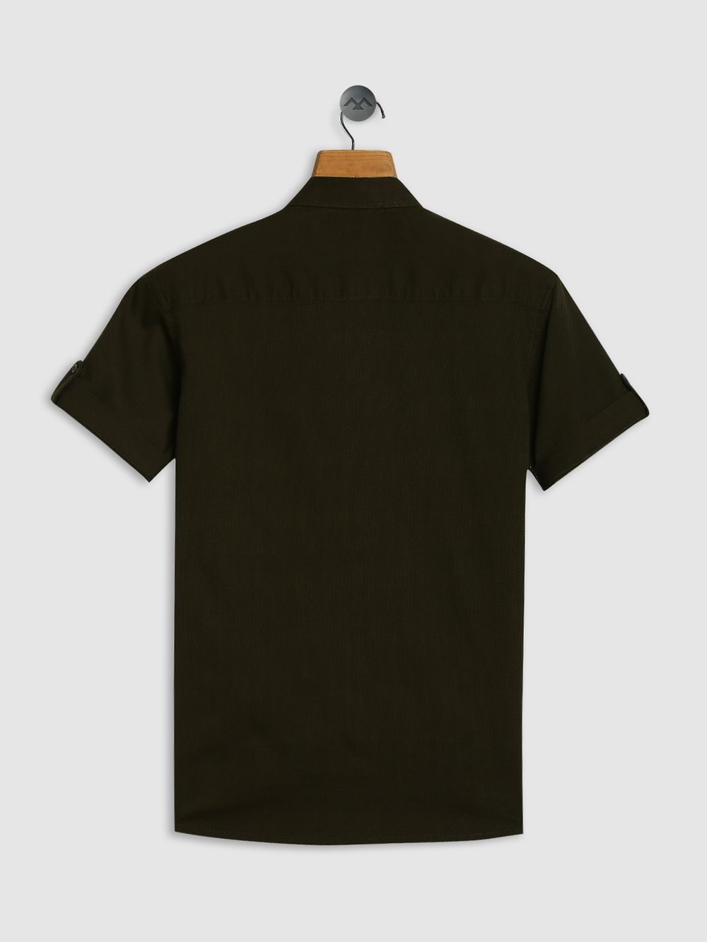 Olive Textured Dobby Shirt