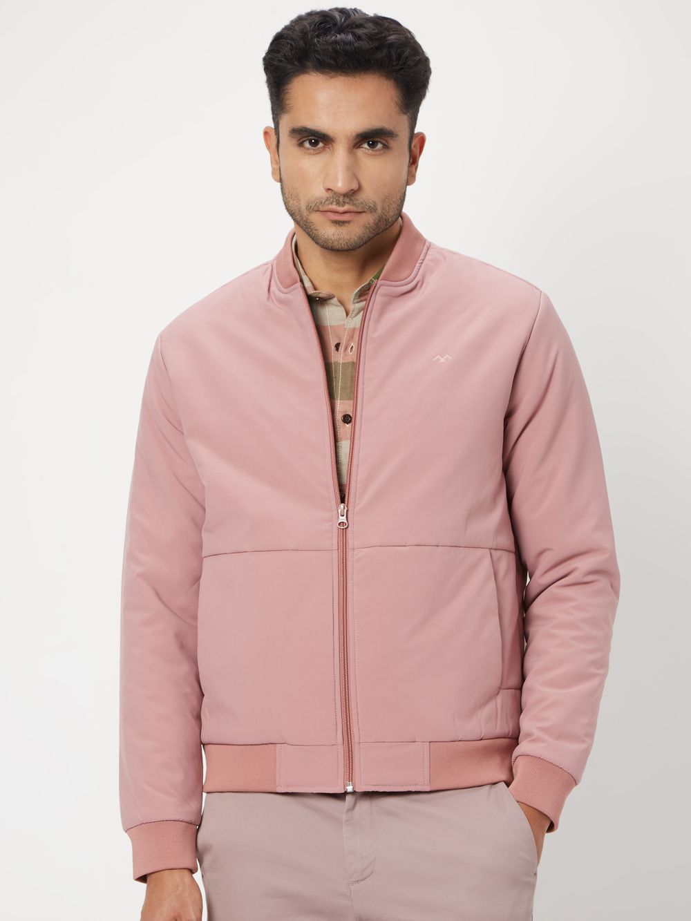 Pink Slim Fit Jacket