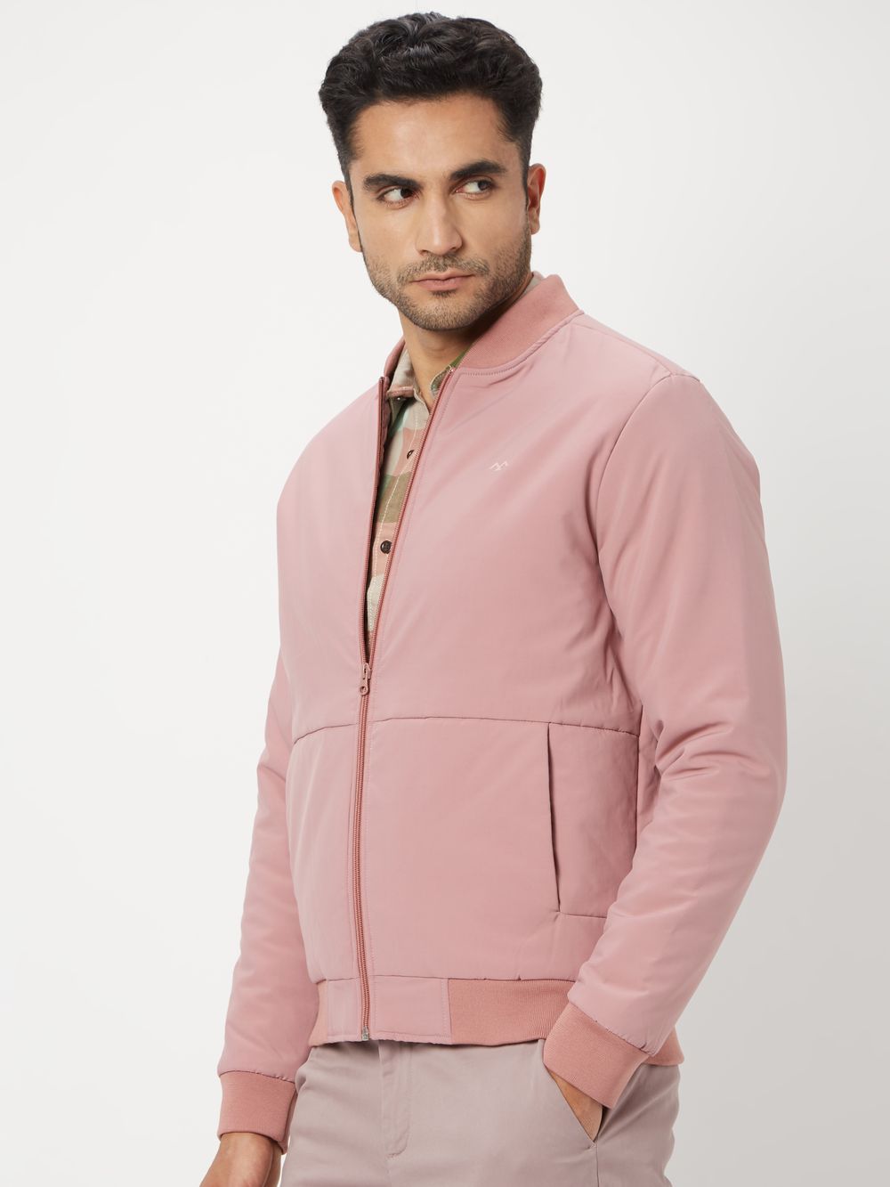 Pink Slim Fit Jacket