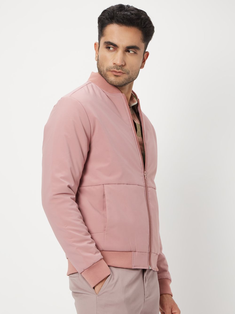Pink Slim Fit Jacket