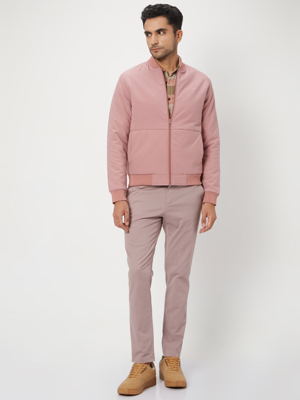 Pink Slim Fit Jacket