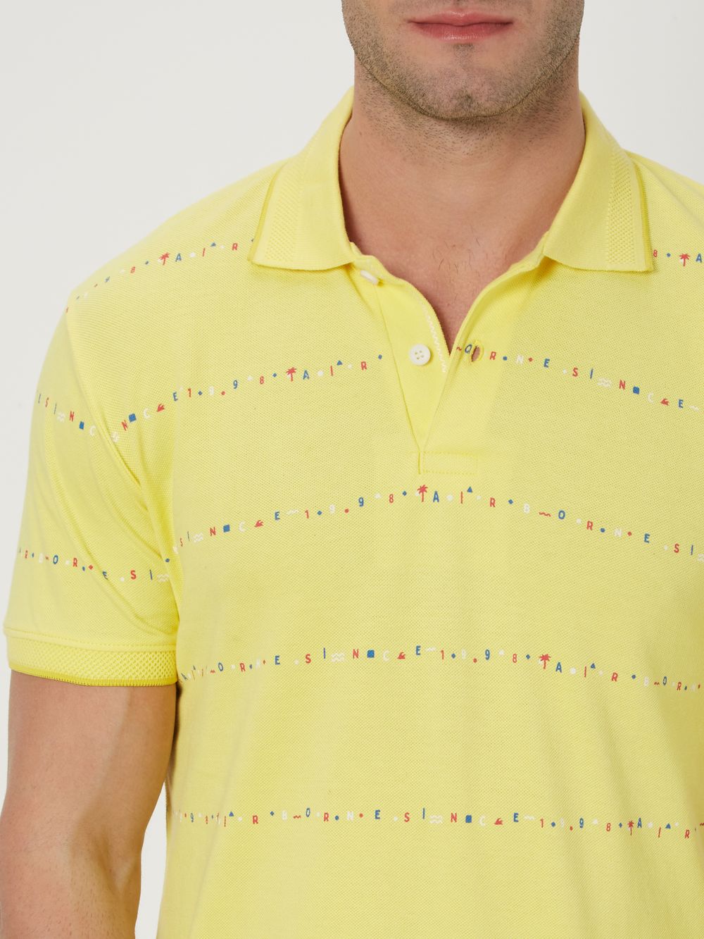 Yellow Graphic Stripe T-Shirt
