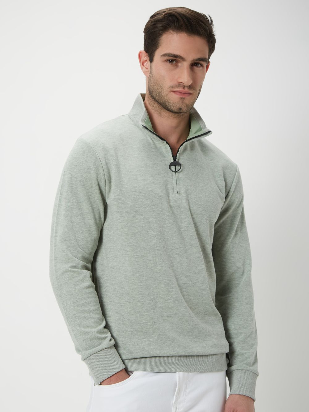 Green Plain Sweatshirt