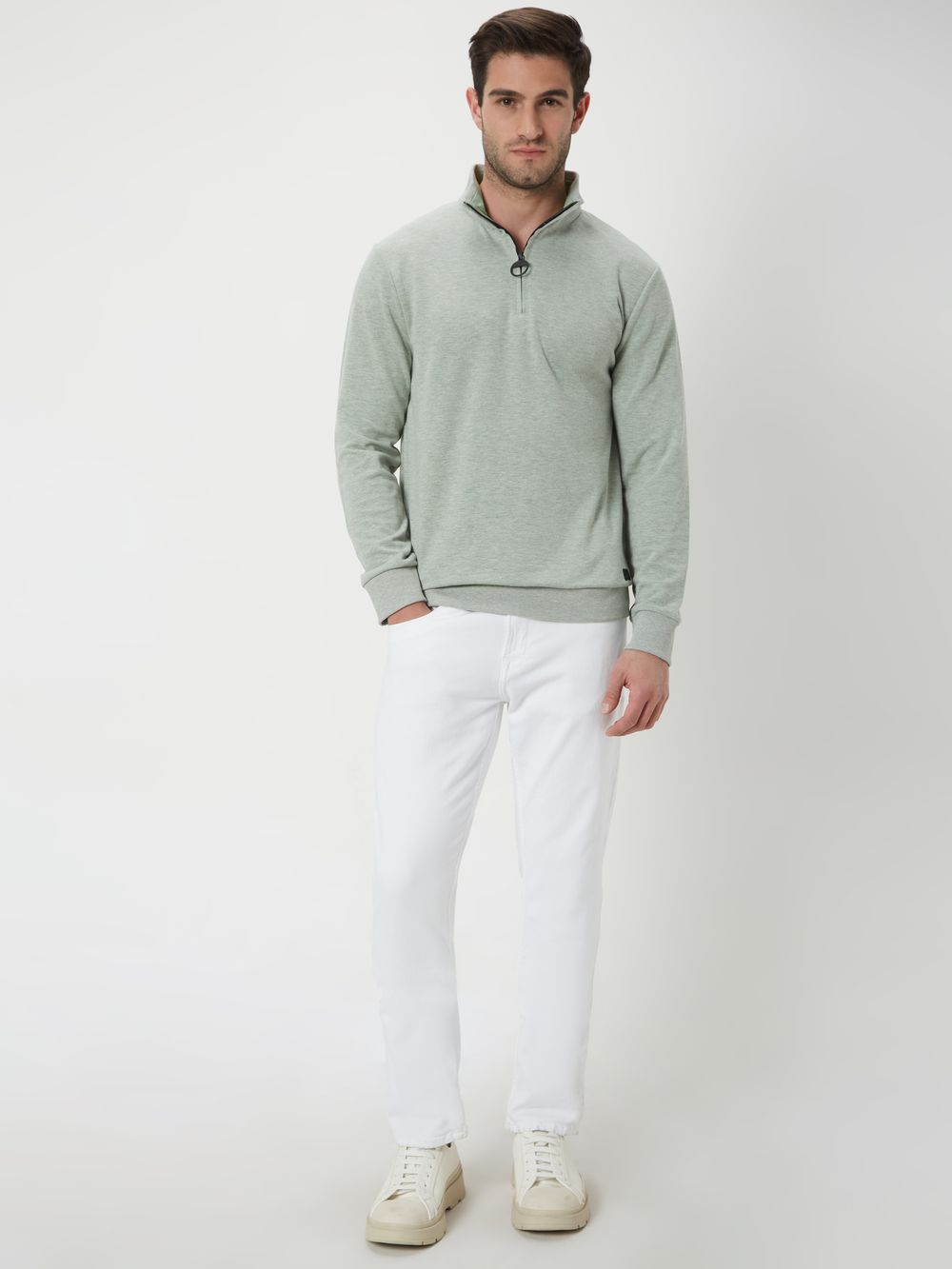 Green Plain Sweatshirt