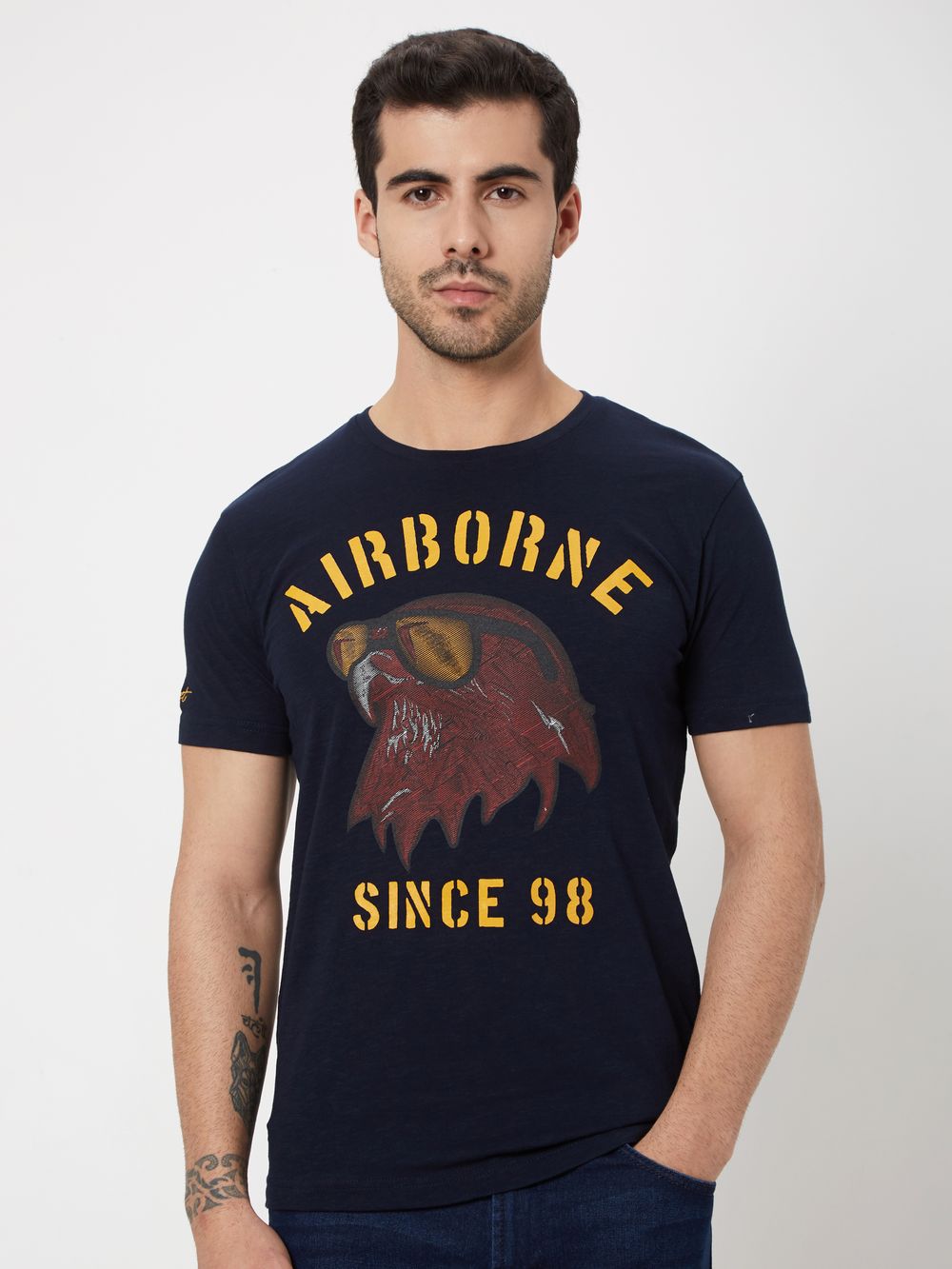 Navy Graphic Jersey T-Shirt