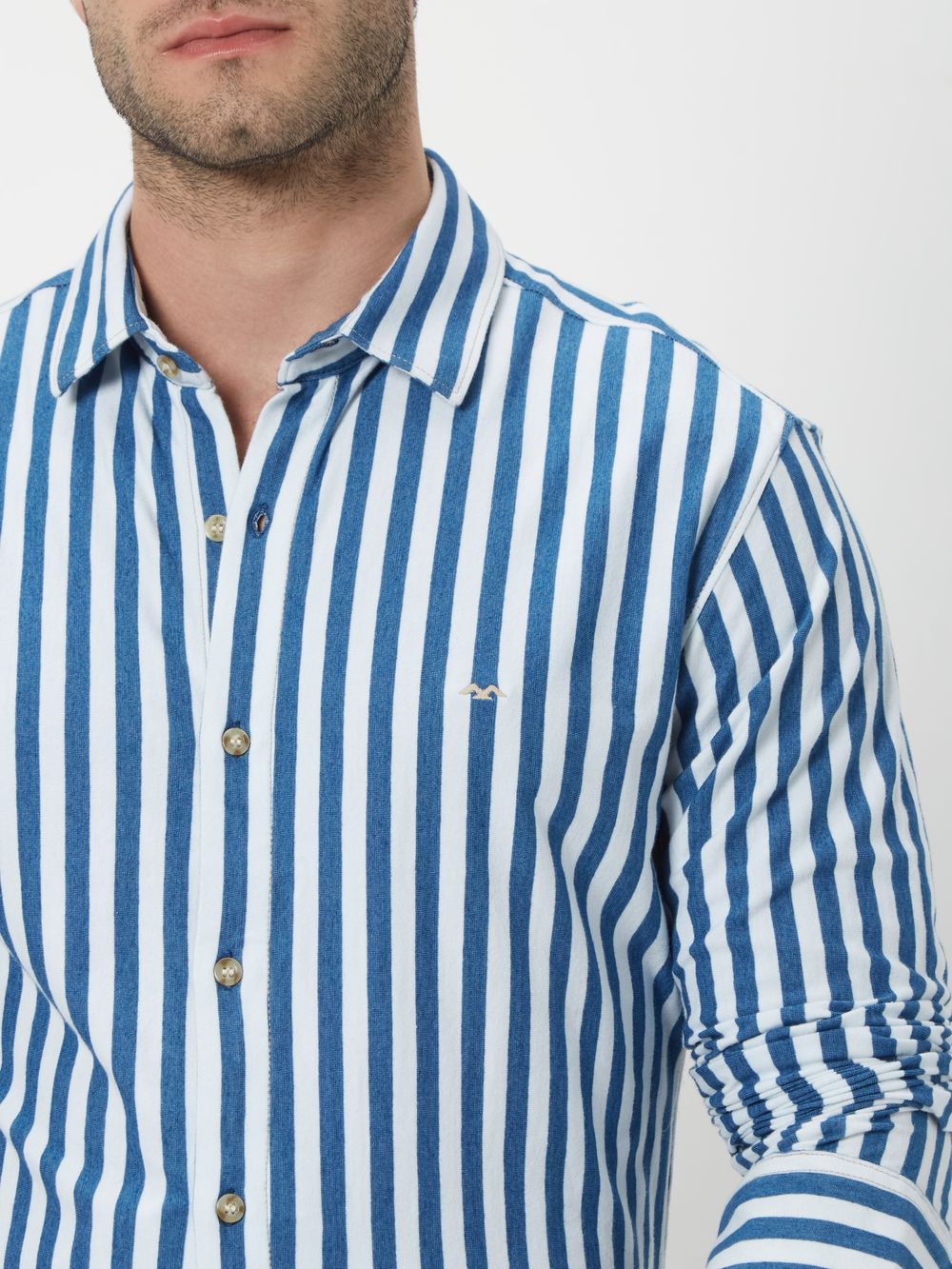 Blue Candy Stripe Shirt