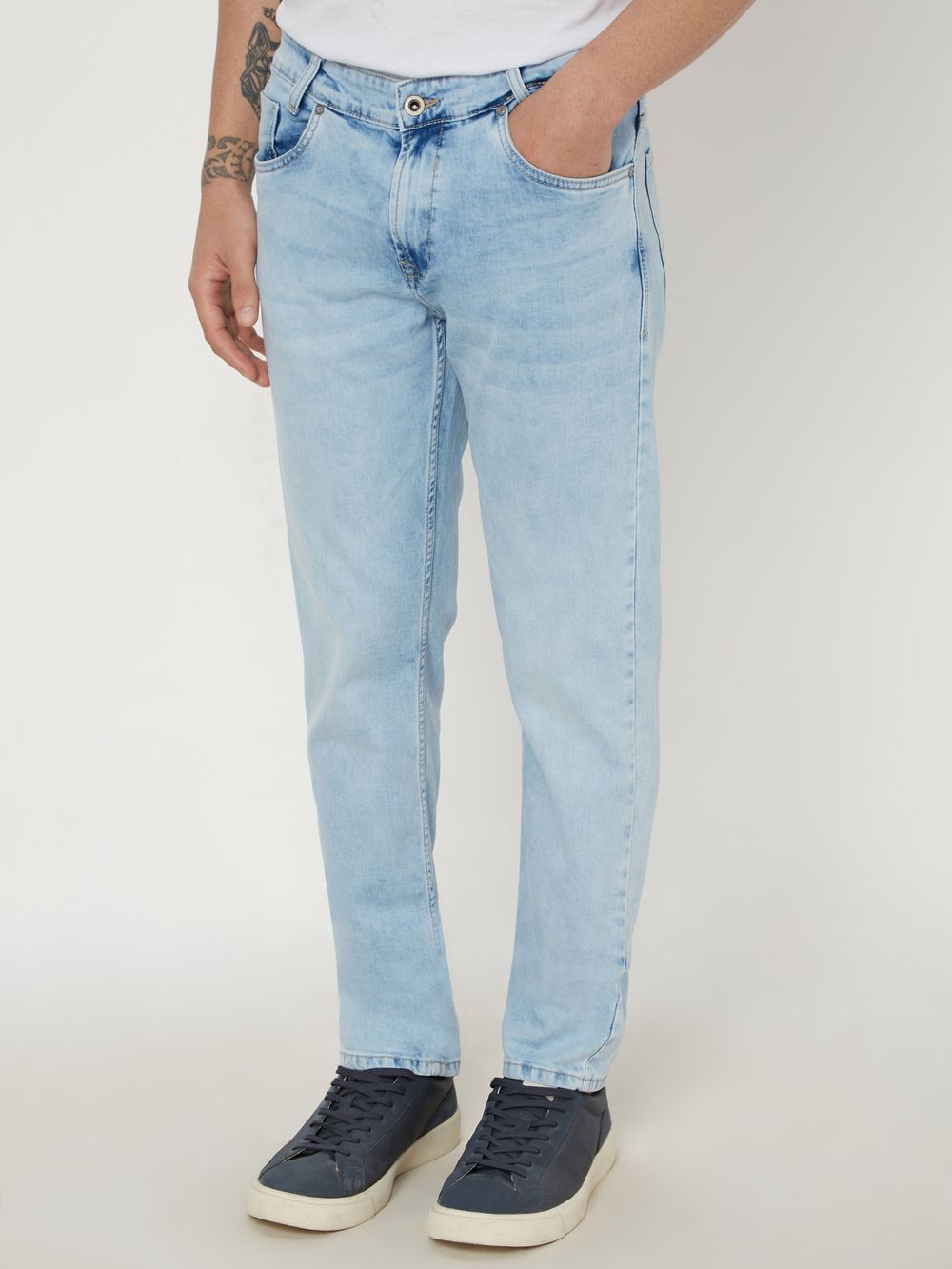 Light Blue Narrow Fit Originals Stretch Jeans