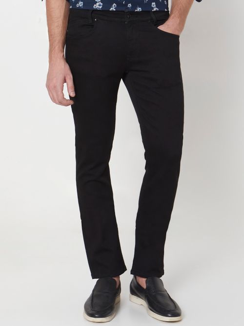 Jet Black Super Slim Fit Denim Deluxe Stretch Jeans