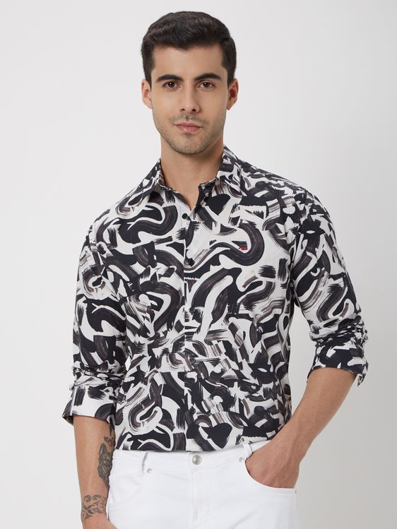 Black and white print top new arrivals