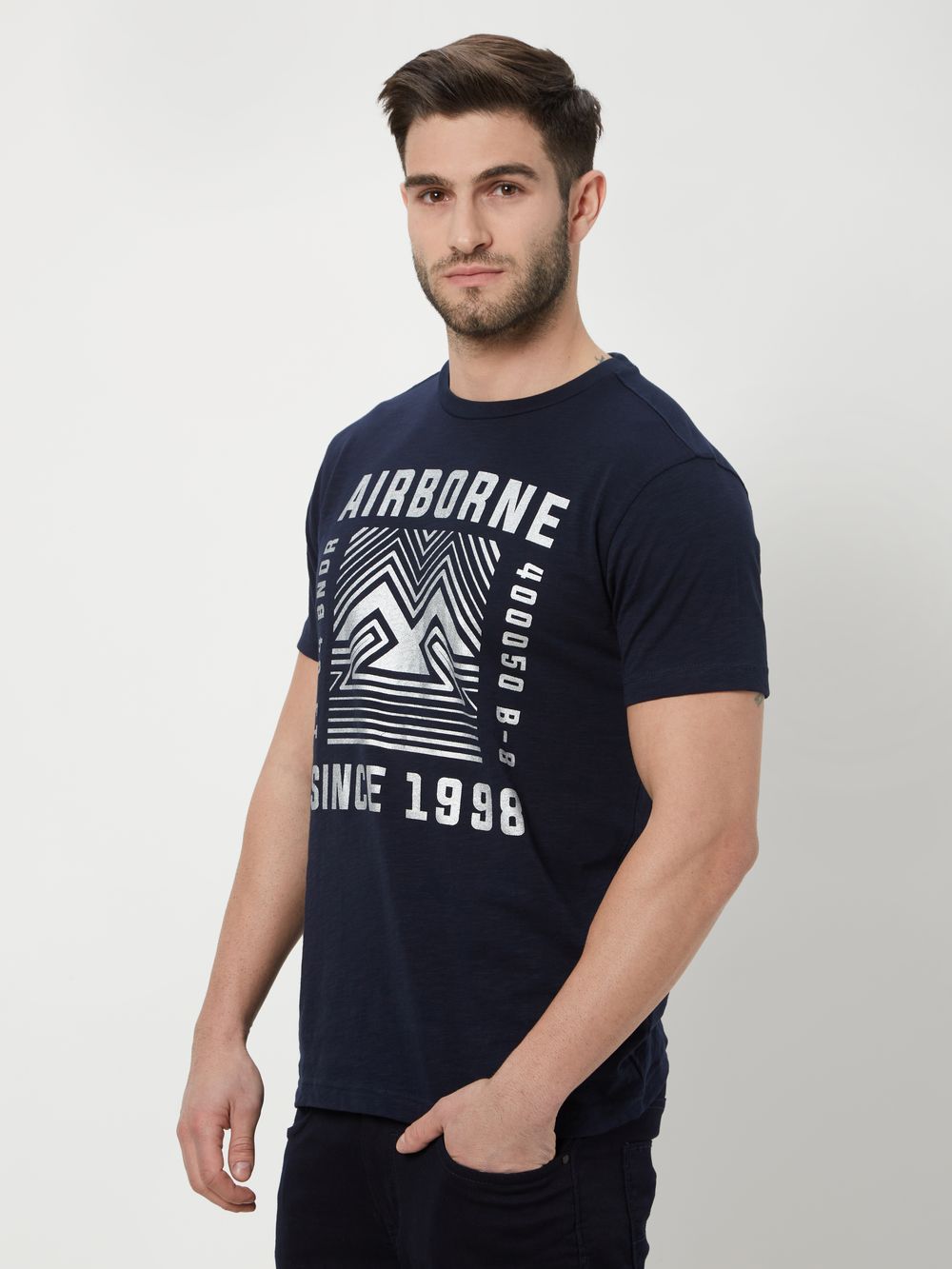 Navy Jersey Graphic Tee 